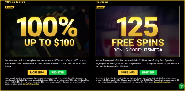 Join Mega Casino - Get welcome bonus